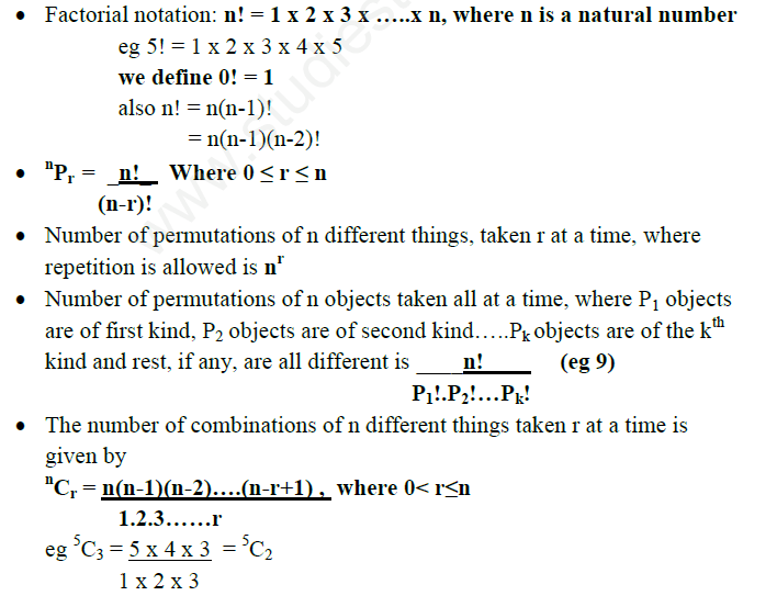 CBSE Class 11 Mathematics Permutations and Combinations Assignment Set C